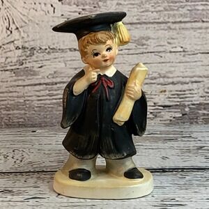 Lefton - 5" Graduation Boy Figurine Ceramic Decor Collectible Gift Japan no 2751